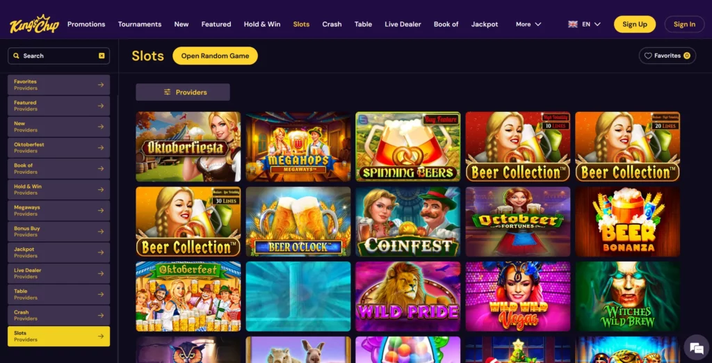 King's Chip free spins.